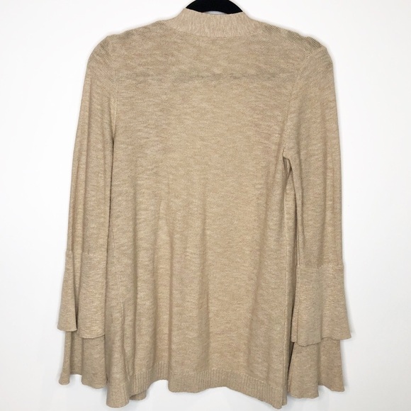 ✅ NWT J. Crew Cream Tiered Ruffled Sleeve Sweater X-SMALL - Picture 6 of 6